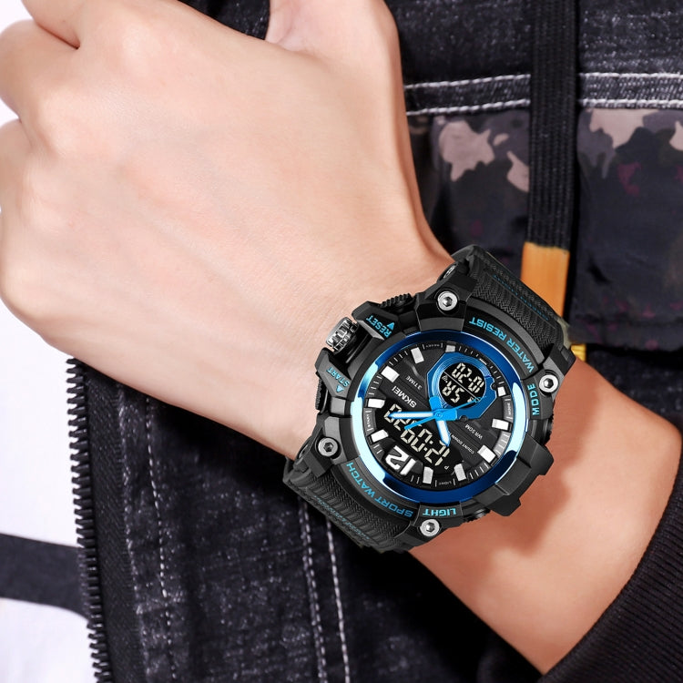 SKMEI 1725 Orologio elettronico luminoso a tre tempi con display digitale a LED