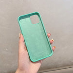 Custodia in silicone con trama spina di pesce per iPhone 11