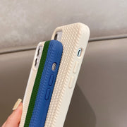 Custodia protettiva in silicone con trama a spina di pesce, For iPhone 11, For iPhone 12, For iPhone 12 Pro, For iPhone 12 Pro Max