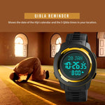 SKMEI 1729 Qibla Calendar Timing Orologio elettronico luminoso con display digitale a LED multifunzionale