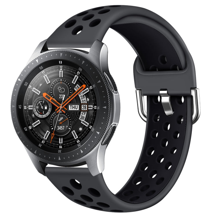 Per Galaxy Watch 46 / S3 / Huawei Watch GT 1/2 22mm Smart Watch cinturino da polso in silicone a doppio colore cinturino, L, S