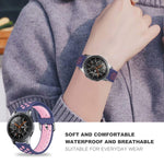Per Galaxy Watch 46 / S3 / Huawei Watch GT 1/2 22mm Smart Watch cinturino da polso in silicone a doppio colore cinturino, L, S