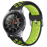 Per Galaxy Watch 46 / S3 / Huawei Watch GT 1/2 22mm Smart Watch cinturino da polso in silicone a doppio colore cinturino, L, S