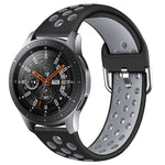 Per Galaxy Watch 46 / S3 / Huawei Watch GT 1/2 22mm Smart Watch cinturino da polso in silicone a doppio colore cinturino, L, S