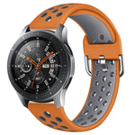 Per Galaxy Watch 46 / S3 / Huawei Watch GT 1/2 22mm Smart Watch cinturino da polso in silicone a doppio colore cinturino, L, S
