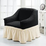 Copridivano stile gonna a copertura totale elastica universale Four Seasons, dimensioni: singolo S 90-140 cm