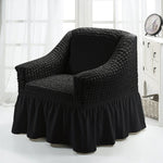 Copridivano stile gonna a copertura totale elastica universale Four Seasons, dimensioni: singolo S 90-140 cm
