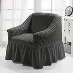 Copridivano stile gonna a copertura totale elastica universale Four Seasons, dimensioni: singolo S 90-140 cm
