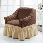 Copridivano stile gonna a copertura totale elastica universale Four Seasons, dimensioni: singolo S 90-140 cm