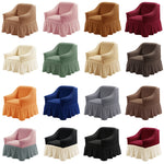 Copridivano stile gonna a copertura totale elastica universale Four Seasons, dimensioni: singolo S 90-140 cm