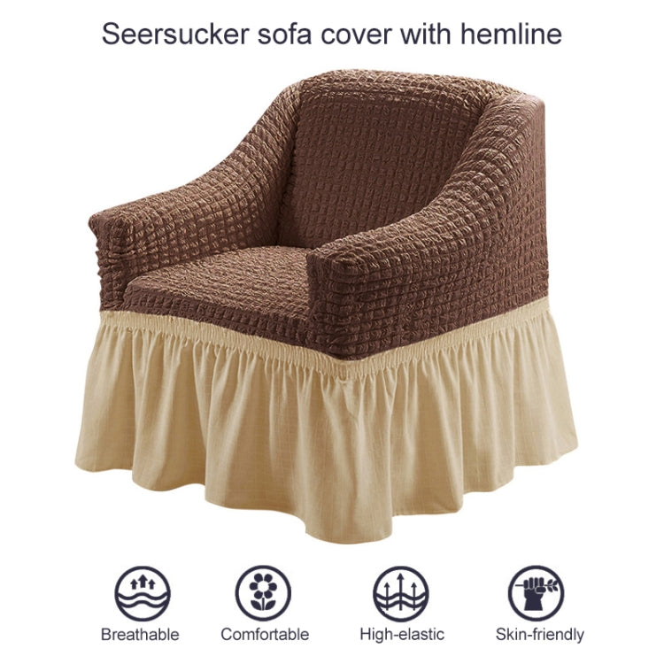 Copridivano stile gonna a copertura totale elastica universale Four Seasons, dimensioni: singolo S 90-140 cm