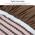 Copridivano stile gonna a copertura totale elastica universale Four Seasons, dimensioni: singolo S 90-140 cm
