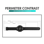 SKMEI 1736 Orologio elettronico luminoso con display digitale a LED con quadrante rotondo triplicato