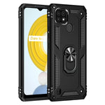 Custodia protettiva antiurto in TPU + PC con supporto girevole a 360 gradi, For OPPO Realme C21