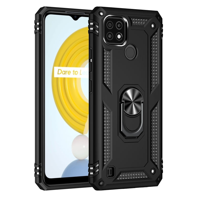 Custodia protettiva antiurto in TPU + PC con supporto girevole a 360 gradi, For OPPO Realme C21
