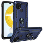 Custodia protettiva antiurto in TPU + PC con supporto girevole a 360 gradi, For OPPO Realme C21