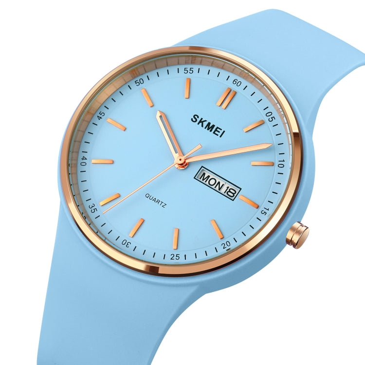 SKMEI 1747 Orologio al quarzo da donna con cinturino in silicone con quadrante a scala semplice