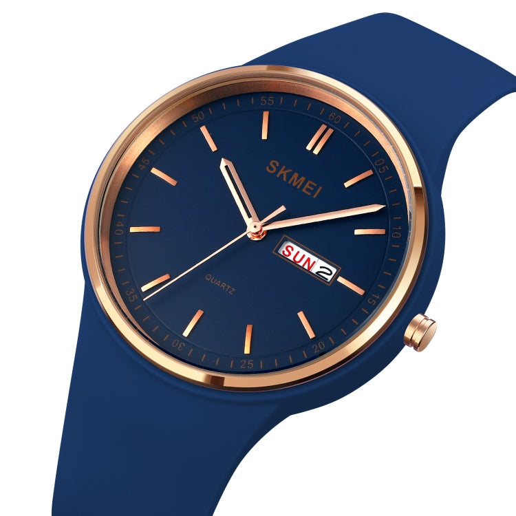 SKMEI 1747 Orologio al quarzo da donna con cinturino in silicone con quadrante a scala semplice