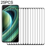 Pellicola in vetro temperato a schermo intero con bordo curvo 3D da 25 pezzi, For Xiaomi Mi 10 Ultra (25 PCS)