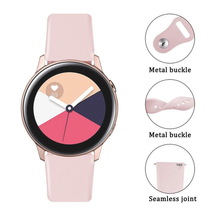 Per Galaxy Watch Active 2 Smart Watch cinturino da polso in silicone tinta unita, L, S