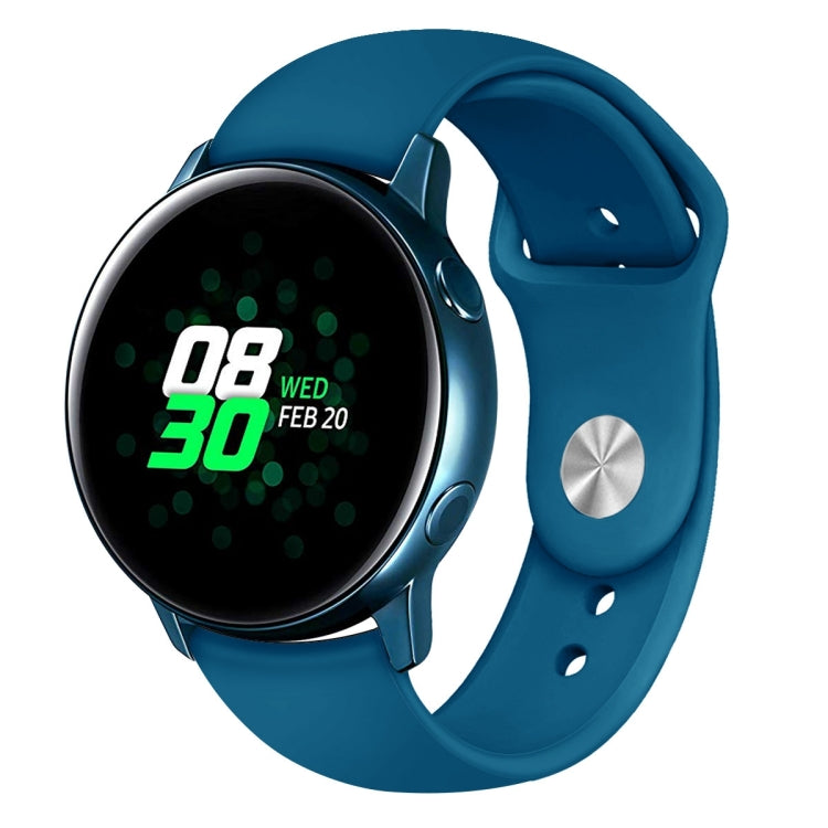 Per Galaxy Watch Active 2 Smart Watch cinturino da polso in silicone tinta unita, L, S