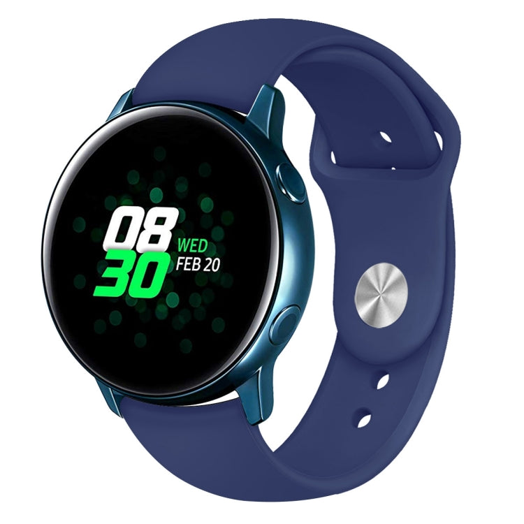 Per Galaxy Watch Active 2 Smart Watch cinturino da polso in silicone tinta unita, L, S