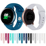 Per Galaxy Watch Active 2 Smart Watch cinturino da polso in silicone tinta unita, L, S