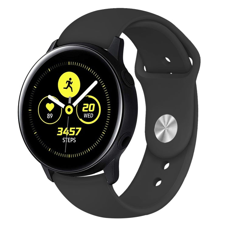 Per Galaxy Watch Active 2 Smart Watch cinturino da polso in silicone tinta unita, L, S