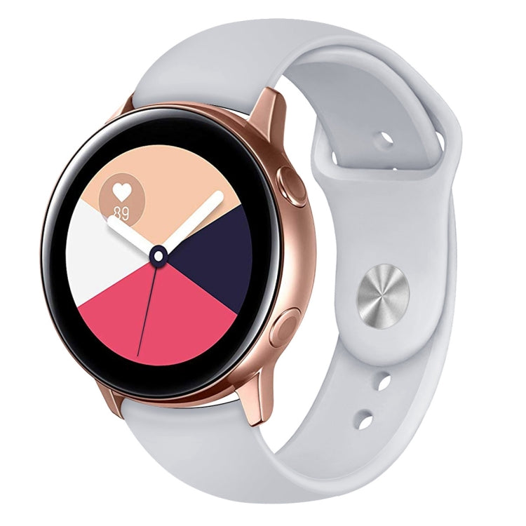 Per Galaxy Watch Active 2 Smart Watch cinturino da polso in silicone tinta unita, L, S