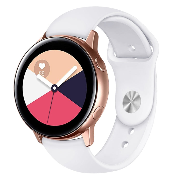 Per Galaxy Watch Active 2 Smart Watch cinturino da polso in silicone tinta unita, L, S