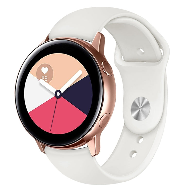 Per Galaxy Watch Active 2 Smart Watch cinturino da polso in silicone tinta unita, L, S