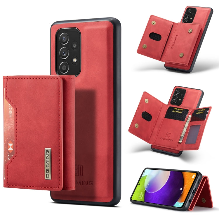 DG.MING M2 Series 3-Fold Multi Card Bag + Cover posteriore magnetica Custodia antiurto con funzione portafoglio e supporto, For Samsung Galaxy A02s, For Samsung Galaxy A32 5G, For Samsung Galaxy A42 5G, For Samsung Galaxy A52 5G / 4G                   ...