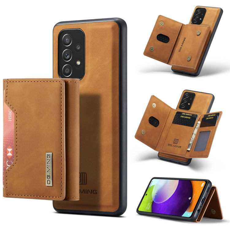 DG.MING M2 Series 3-Fold Multi Card Bag + Cover posteriore magnetica Custodia antiurto con funzione portafoglio e supporto, For Samsung Galaxy A02s, For Samsung Galaxy A32 5G, For Samsung Galaxy A42 5G, For Samsung Galaxy A52 5G / 4G                   ...