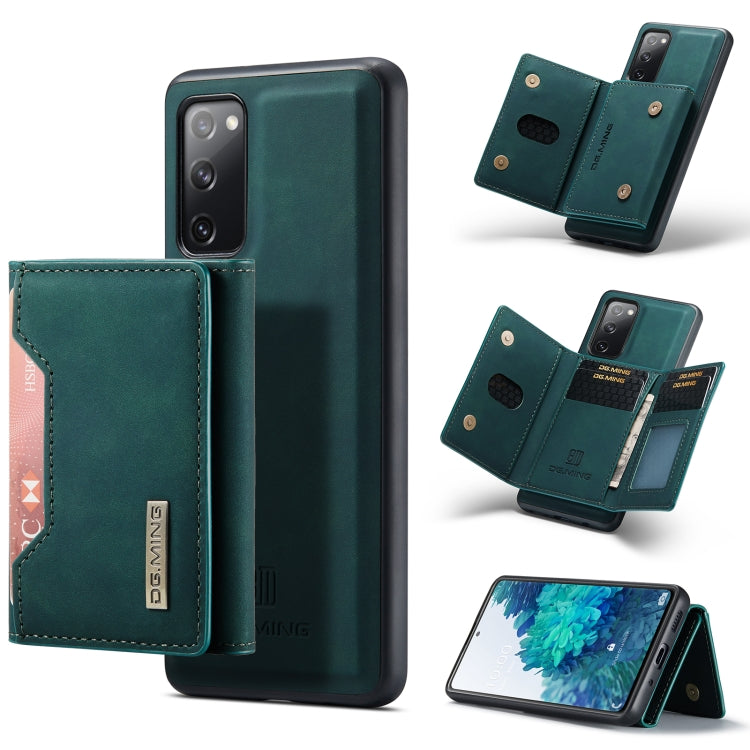 DG.MING M2 Series 3-Fold Multi Card Bag + Cover posteriore magnetica Custodia antiurto con funzione portafoglio e supporto, For Samsung Galaxy A02s, For Samsung Galaxy A32 5G, For Samsung Galaxy A42 5G, For Samsung Galaxy A52 5G / 4G                   ...
