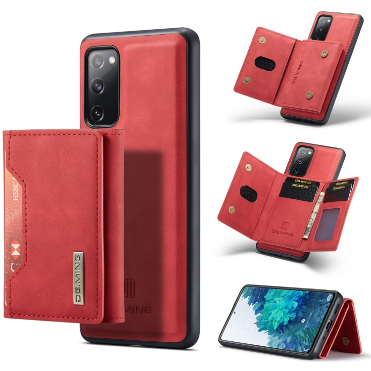 DG.MING M2 Series 3-Fold Multi Card Bag + Cover posteriore magnetica Custodia antiurto con funzione portafoglio e supporto, For Samsung Galaxy A02s, For Samsung Galaxy A32 5G, For Samsung Galaxy A42 5G, For Samsung Galaxy A52 5G / 4G                   ...