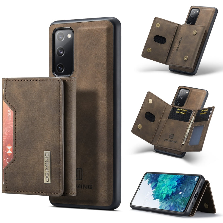 DG.MING M2 Series 3-Fold Multi Card Bag + Cover posteriore magnetica Custodia antiurto con funzione portafoglio e supporto, For Samsung Galaxy A02s, For Samsung Galaxy A32 5G, For Samsung Galaxy A42 5G, For Samsung Galaxy A52 5G / 4G                   ...