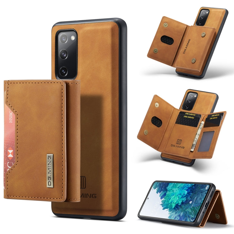 DG.MING M2 Series 3-Fold Multi Card Bag + Cover posteriore magnetica Custodia antiurto con funzione portafoglio e supporto, For Samsung Galaxy A02s, For Samsung Galaxy A32 5G, For Samsung Galaxy A42 5G, For Samsung Galaxy A52 5G / 4G                   ...