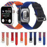 Cinturino di ricambio in nylon con cinturino singolo per Apple Watch Series, 7 41mm / 6 & SE & 5 & 4 40mm / 3 & 2 & 1 38mm, 7 45mm / 6 & SE & 5 & 4 44mm / 3 & 2 & 1 42mm