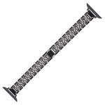 Cinturino di ricambio per cinturino di ricambio in lega di alluminio con tre perline da 14 mm per Apple Watch Series, 7 41mm / 6 & SE & 5 & 4 40mm / 3 & 2 & 1 38mm, 7 45mm / 6 & SE & 5 & 4 44mm / 3 & 2 & 1 42mm