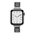 Cinturino di ricambio per cinturino di ricambio in lega di alluminio con tre perline da 14 mm per Apple Watch Series, 7 41mm / 6 & SE & 5 & 4 40mm / 3 & 2 & 1 38mm, 7 45mm / 6 & SE & 5 & 4 44mm / 3 & 2 & 1 42mm