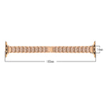 Cinturino di ricambio per cinturino di ricambio in lega di alluminio con tre perline da 14 mm per Apple Watch Series, 7 41mm / 6 & SE & 5 & 4 40mm / 3 & 2 & 1 38mm, 7 45mm / 6 & SE & 5 & 4 44mm / 3 & 2 & 1 42mm