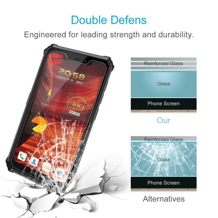 50 pellicole in vetro temperato da 0,26 mm 9H 2,5D, For Oukitel Bison 2021 F150 (50 PCS), For Oukitel WP13 / WP13 5G (50 PCS), For Oukitel WP15 (50 PCS), For Cubot KingKong 7 (50 PCS)