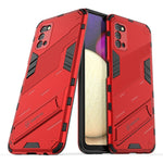 Punk Armor 2 in 1 PC + custodia antiurto in TPU con supporto invisibile, For Samsung Galaxy A03s EU Version