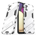 Punk Armor 2 in 1 PC + custodia antiurto in TPU con supporto invisibile, For Samsung Galaxy A03s EU Version