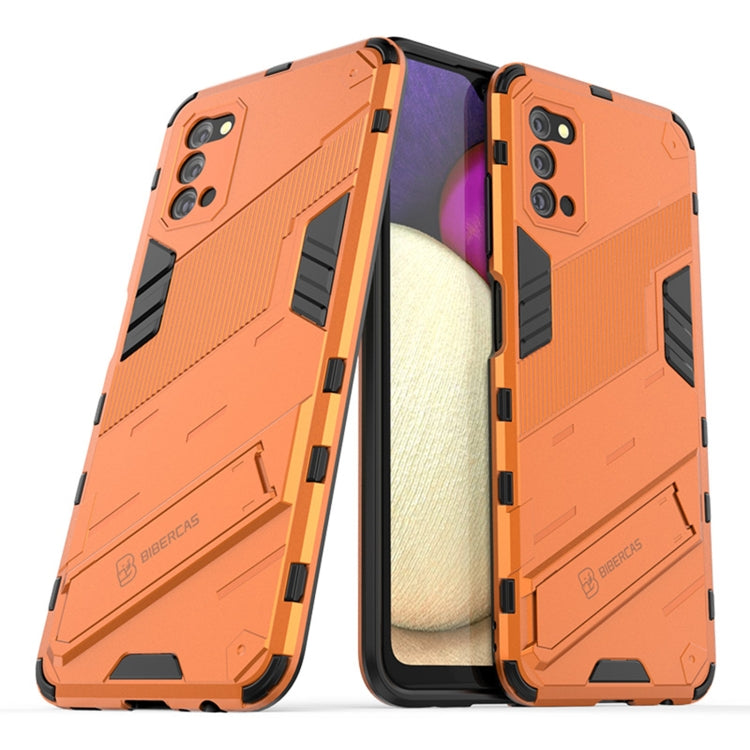 Punk Armor 2 in 1 PC + custodia antiurto in TPU con supporto invisibile, For Samsung Galaxy A03s EU Version