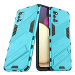Punk Armor 2 in 1 PC + custodia antiurto in TPU con supporto invisibile, For Samsung Galaxy A03s EU Version