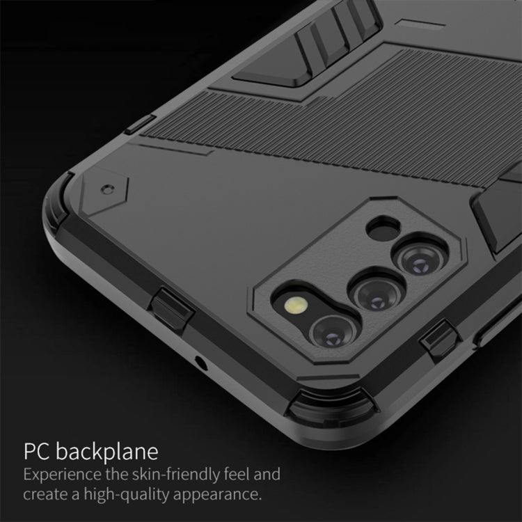 Punk Armor 2 in 1 PC + custodia antiurto in TPU con supporto invisibile, For Samsung Galaxy A03s EU Version
