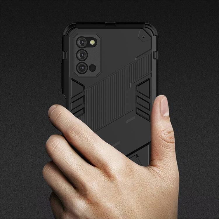 Punk Armor 2 in 1 PC + custodia antiurto in TPU con supporto invisibile, For Samsung Galaxy A03s EU Version