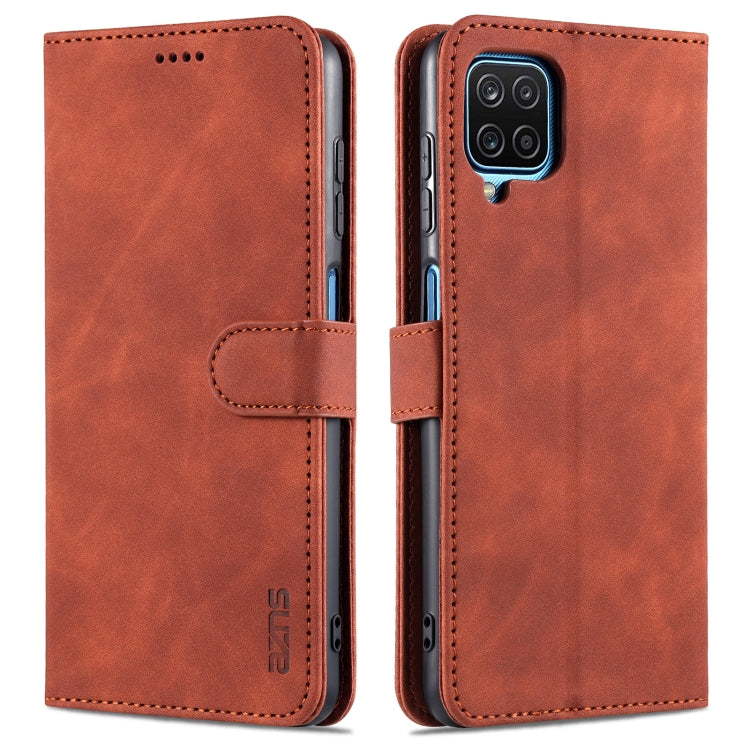 AZNS Skin Feel Calf Texture Custodia in pelle con apertura orizzontale con slot per carte, supporto e portafoglio, For Samsung Galaxy M62 / F62, For Samsung Galaxy Note10+, For Samsung Galaxy Note20, For Samsung Galaxy Note20 Ultra