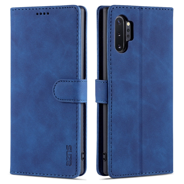 AZNS Skin Feel Calf Texture Custodia in pelle con apertura orizzontale con slot per carte, supporto e portafoglio, For Samsung Galaxy M62 / F62, For Samsung Galaxy Note10+, For Samsung Galaxy Note20, For Samsung Galaxy Note20 Ultra